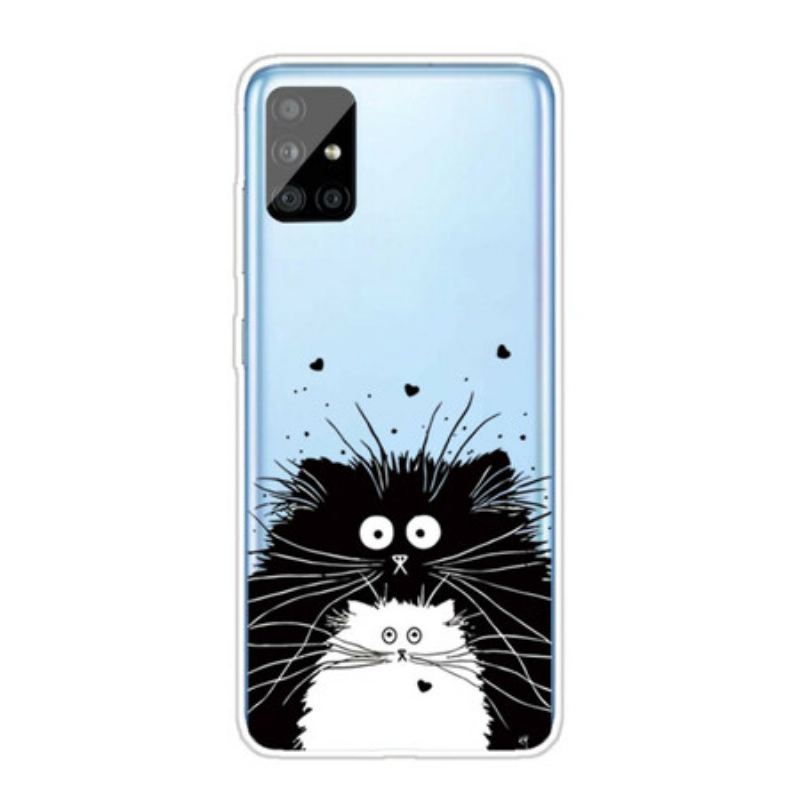 Coque Samsung Galaxy A51 Regarde les Chats