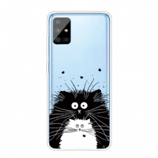 Coque Samsung Galaxy A51 Regarde les Chats