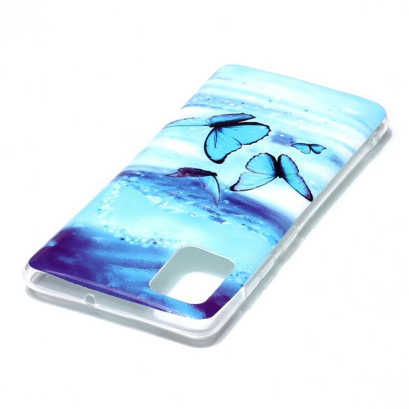 Coque Samsung Galaxy A51 Série Papillons Fluorescente