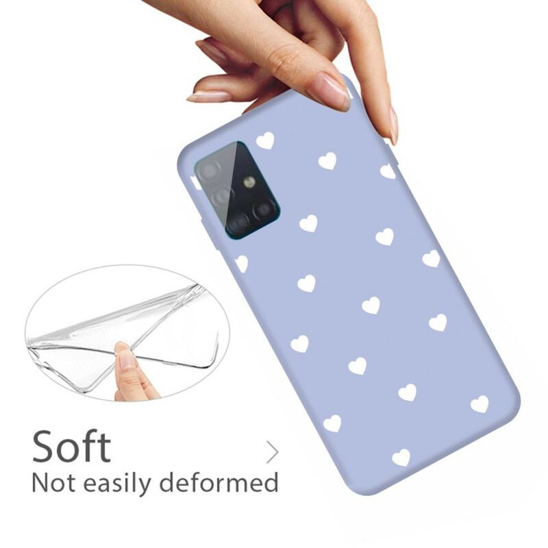 Coque Samsung Galaxy A51 Silicone Coeur Uniquement