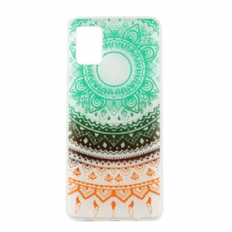 Coque Samsung Galaxy A51 Transparente Mandala Coloré Foncé