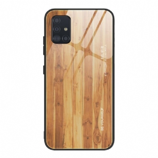 Coque Samsung Galaxy A51 Verre Trempé Design Bois