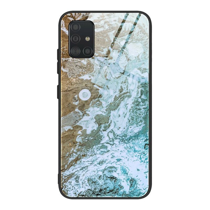 Coque Samsung Galaxy A51 Verre Trempé Marble Colors