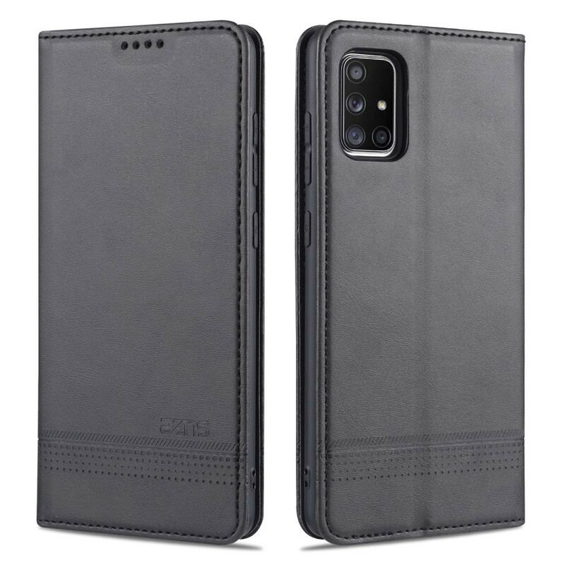 Flip Cover Samsung Galaxy A51 Style Cuir AZNS