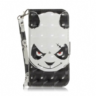 Housse Samsung Galaxy A51 Angry Panda à Lanière
