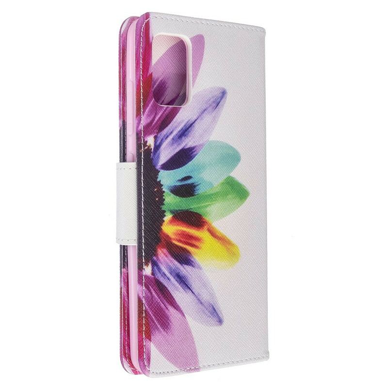 Housse Samsung Galaxy A51 Fleur Aquarelle