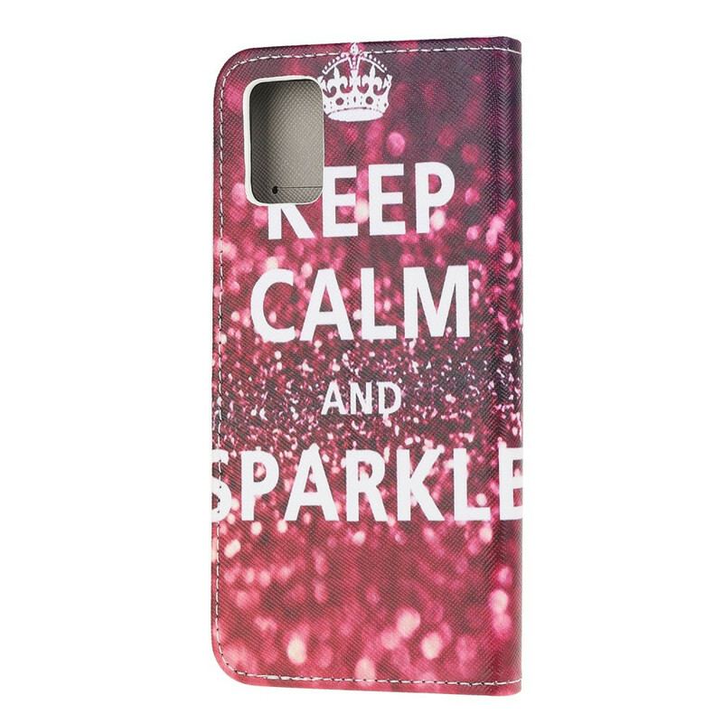 Housse Samsung Galaxy A51 Keep Calm and Sparkle