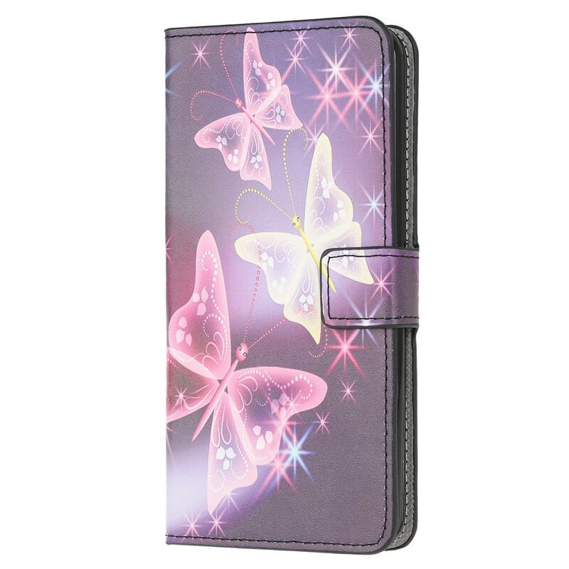 Housse Samsung Galaxy A51 Papillons et Fleurs