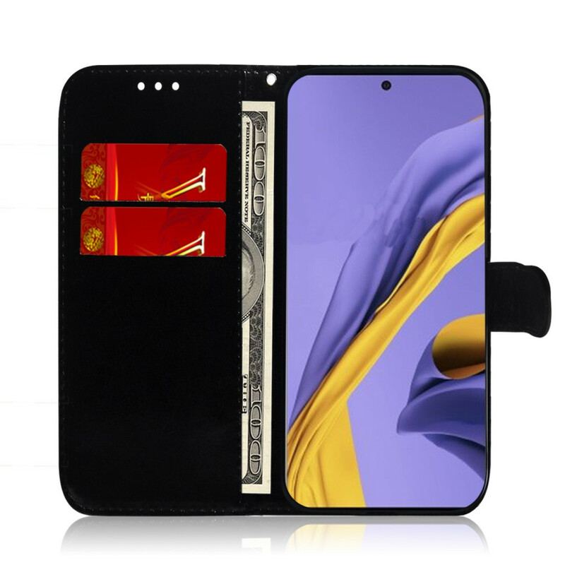 Housse Samsung Galaxy A51 Simili Cuir Couverture MIroir