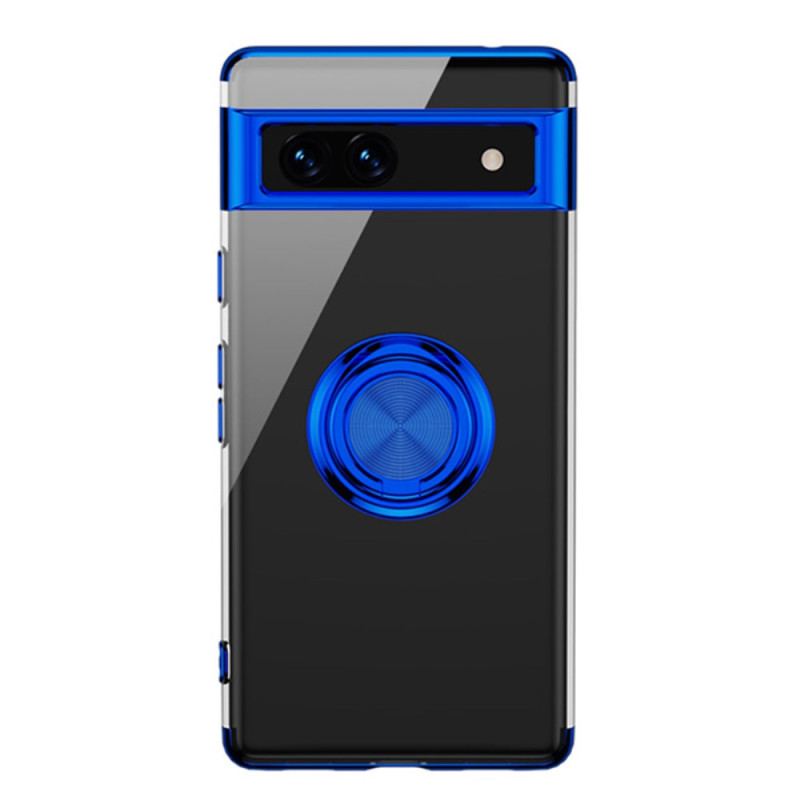 Coque Google Pixel 7A Transparente Anneau Rotatif