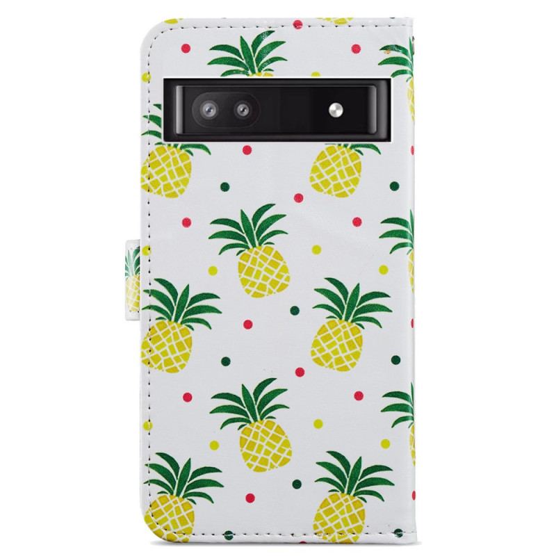 Housse Google Pixel 7A Ananas à Lanière