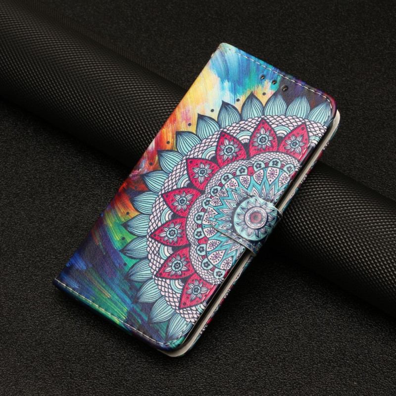 Housse Google Pixel 7A Mandala Coloré à Lanière