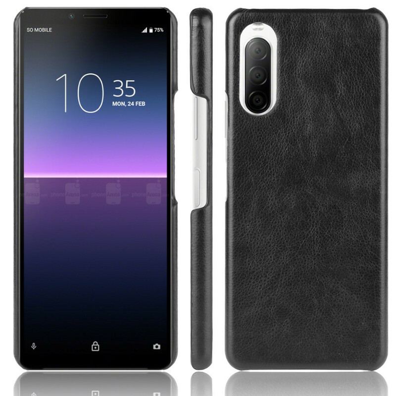 Coque Sony Xperia 10 II Effet Cuir Litchi