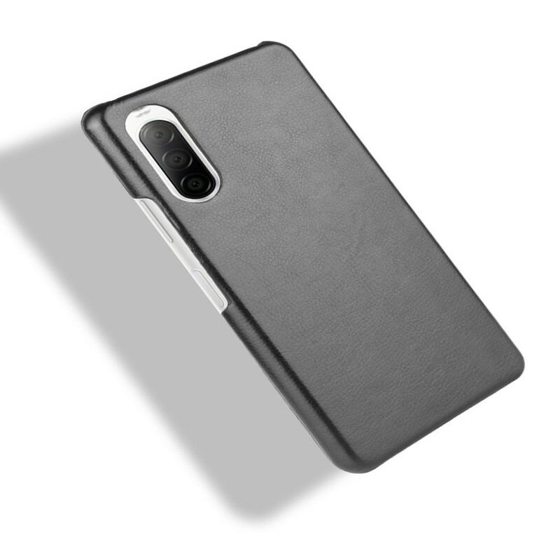 Coque Sony Xperia 10 II Effet Cuir Litchi