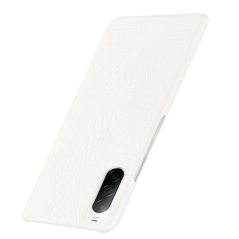 Coque Sony Xperia 10 II Effet Peau de Crocodile