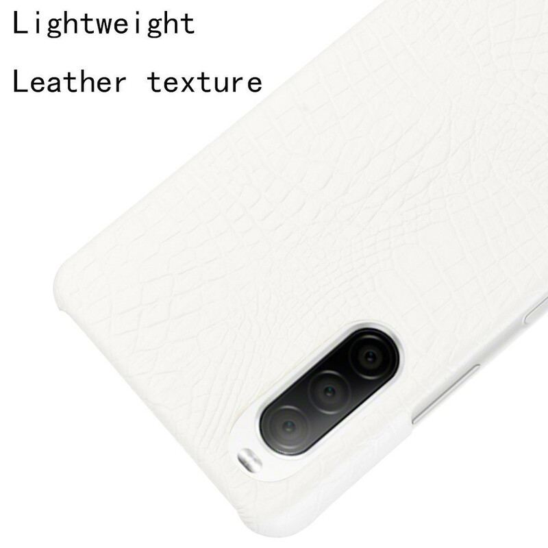 Coque Sony Xperia 10 II Effet Peau de Crocodile