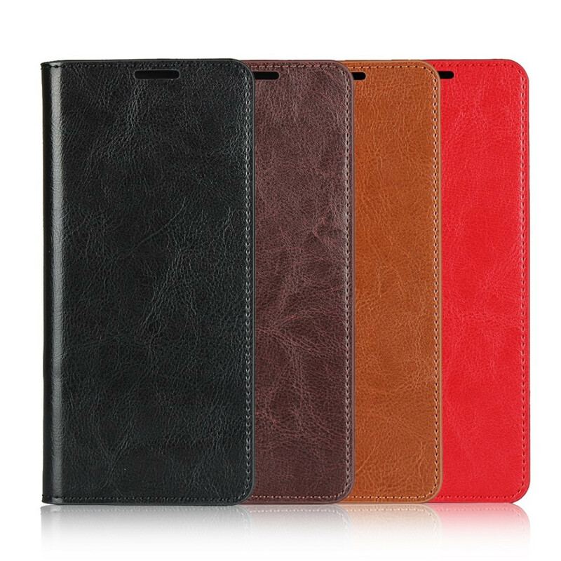 Flip Cover Sony Xperia 10 II Cuir Véritable