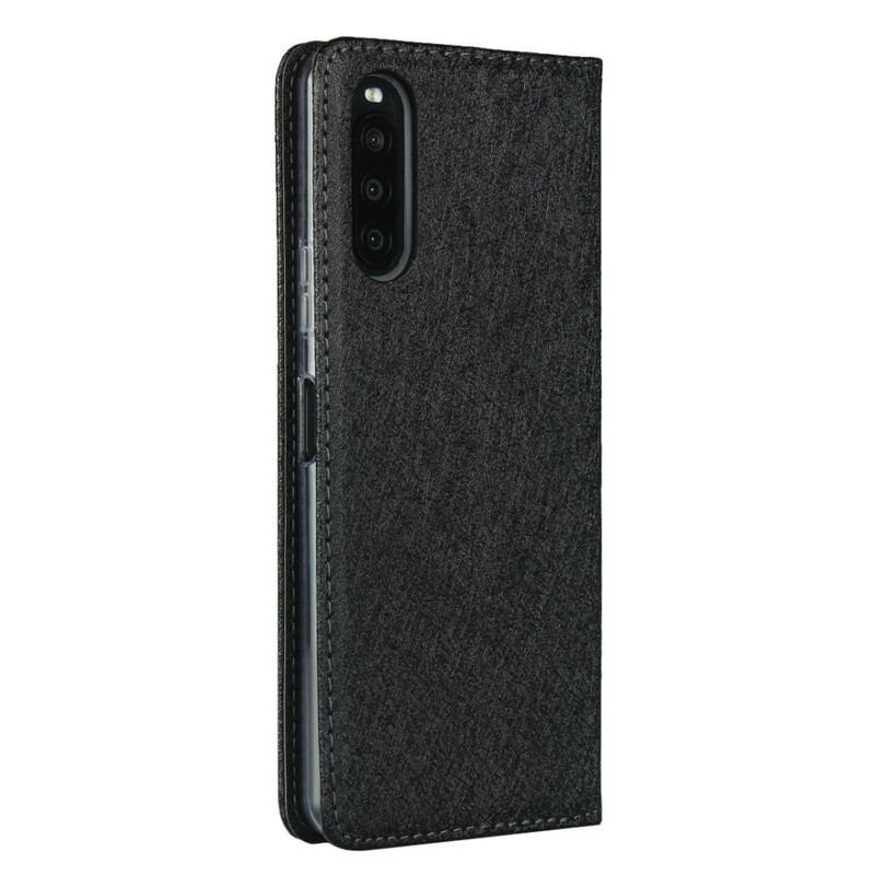 Flip Cover Sony Xperia 10 II Style Cuir Douceur avec Lanière