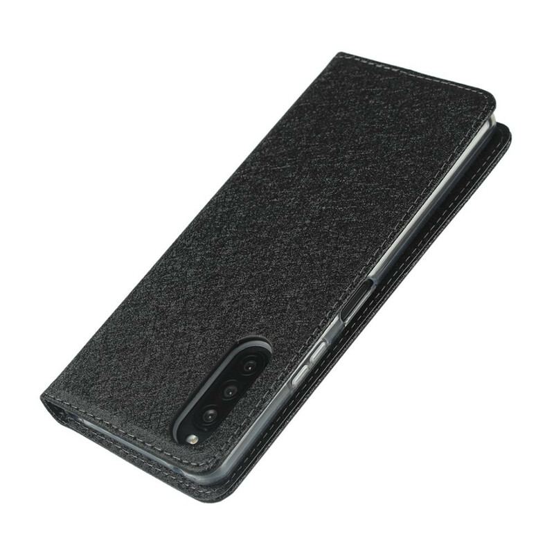 Flip Cover Sony Xperia 10 II Style Cuir Douceur avec Lanière