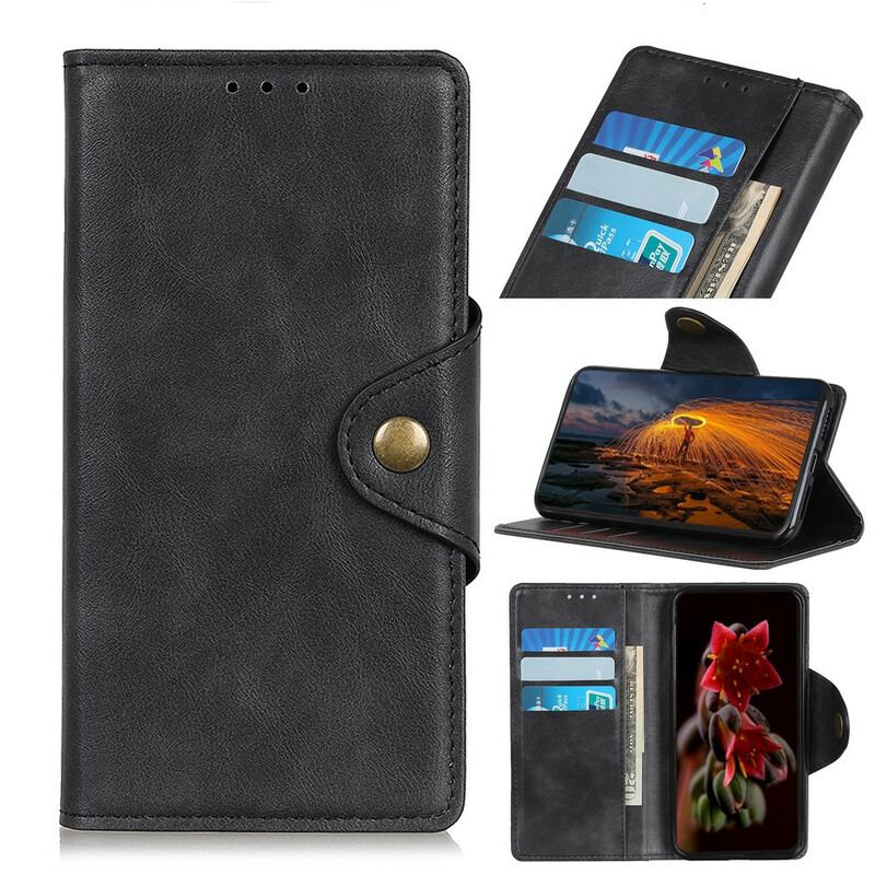 Housse Sony Xperia 10 II Simili Cuir Vintage Bouton