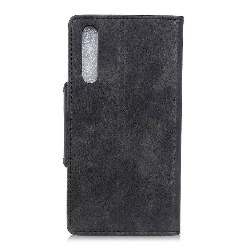 Housse Sony Xperia 10 II Simili Cuir Vintage Bouton